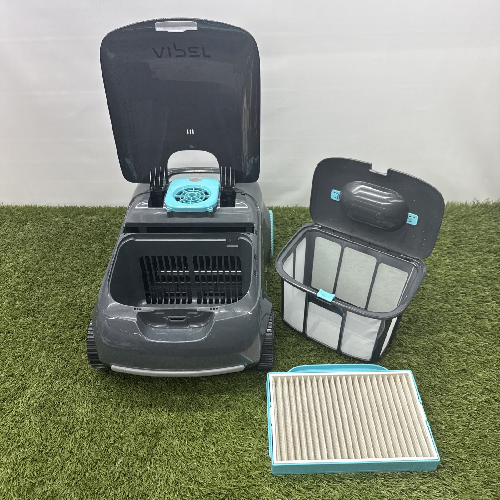 Aiper Scuba E1 Cordless Robotic Pool Cleaner Vacuum w/ Charger & Hook TESTED