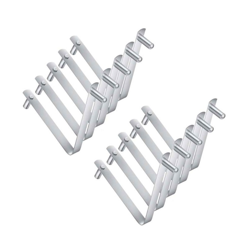 5/10Pcs Pool Rod Clips V Shape Stainless Steel Pool Brush Clip Rustproof