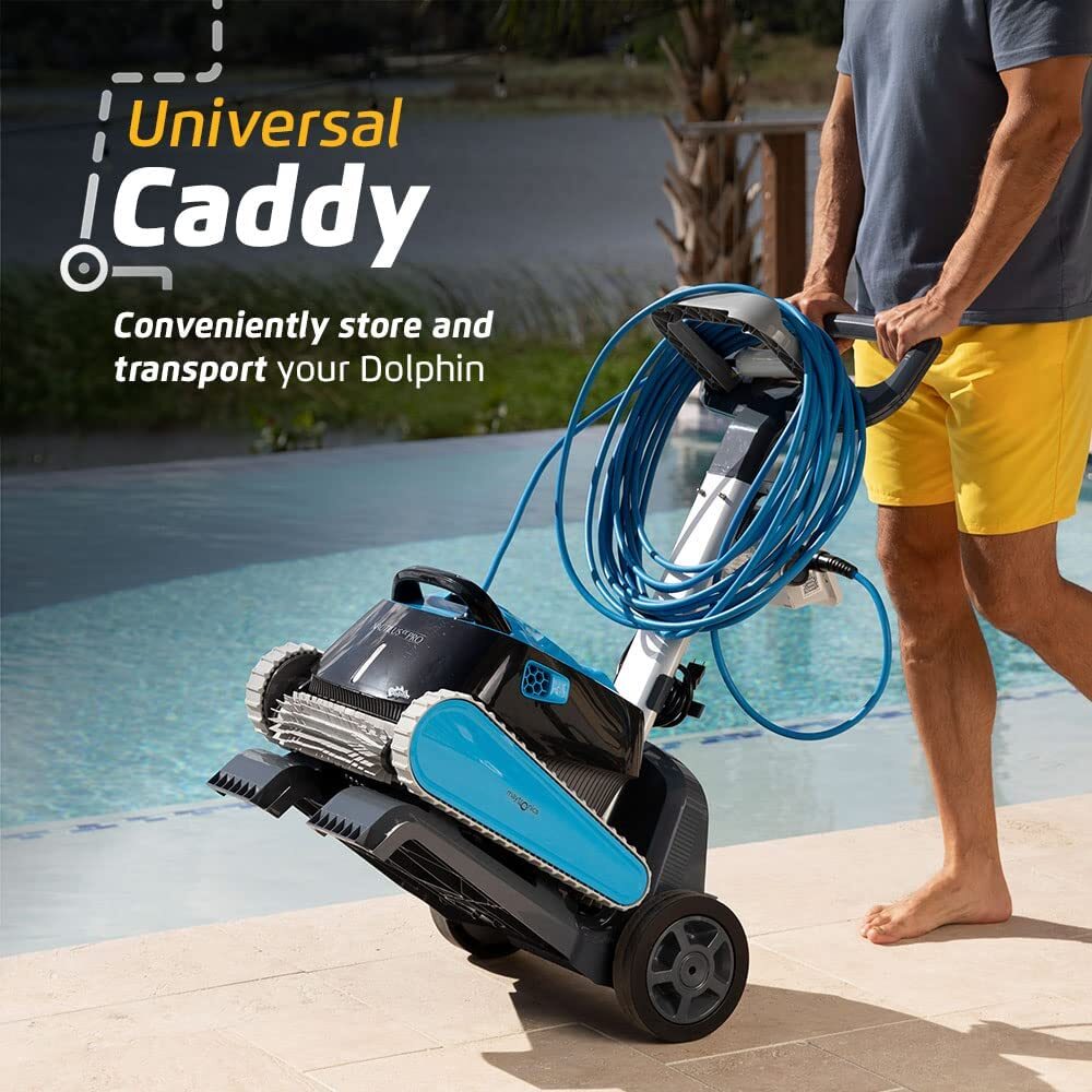 Dolphin Nautilus CC Pro Robotic Pool Vacuum Cleaner with Wi-Fi Control and Caddy