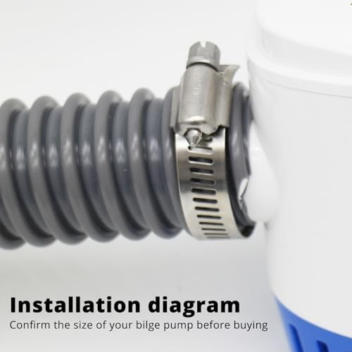 Bilge Pump 1-1/8-Inch Kit: 6 FT Bilge Pump Installation Kit for 1-1/8 inch