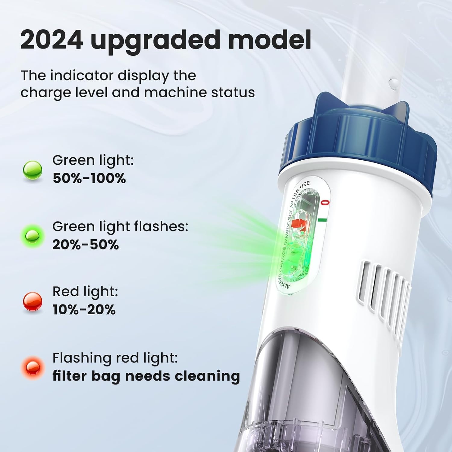 Cordless Handheld Pool Vacuum with Fast Charging & Dual-Purpose Head – PC10 Pro