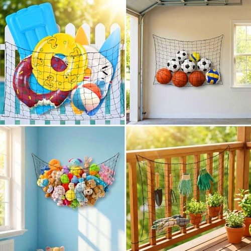 71 x 47 in Large Pool Toy Float Storage Net,Hanging Elastic Mesh Net Organizer