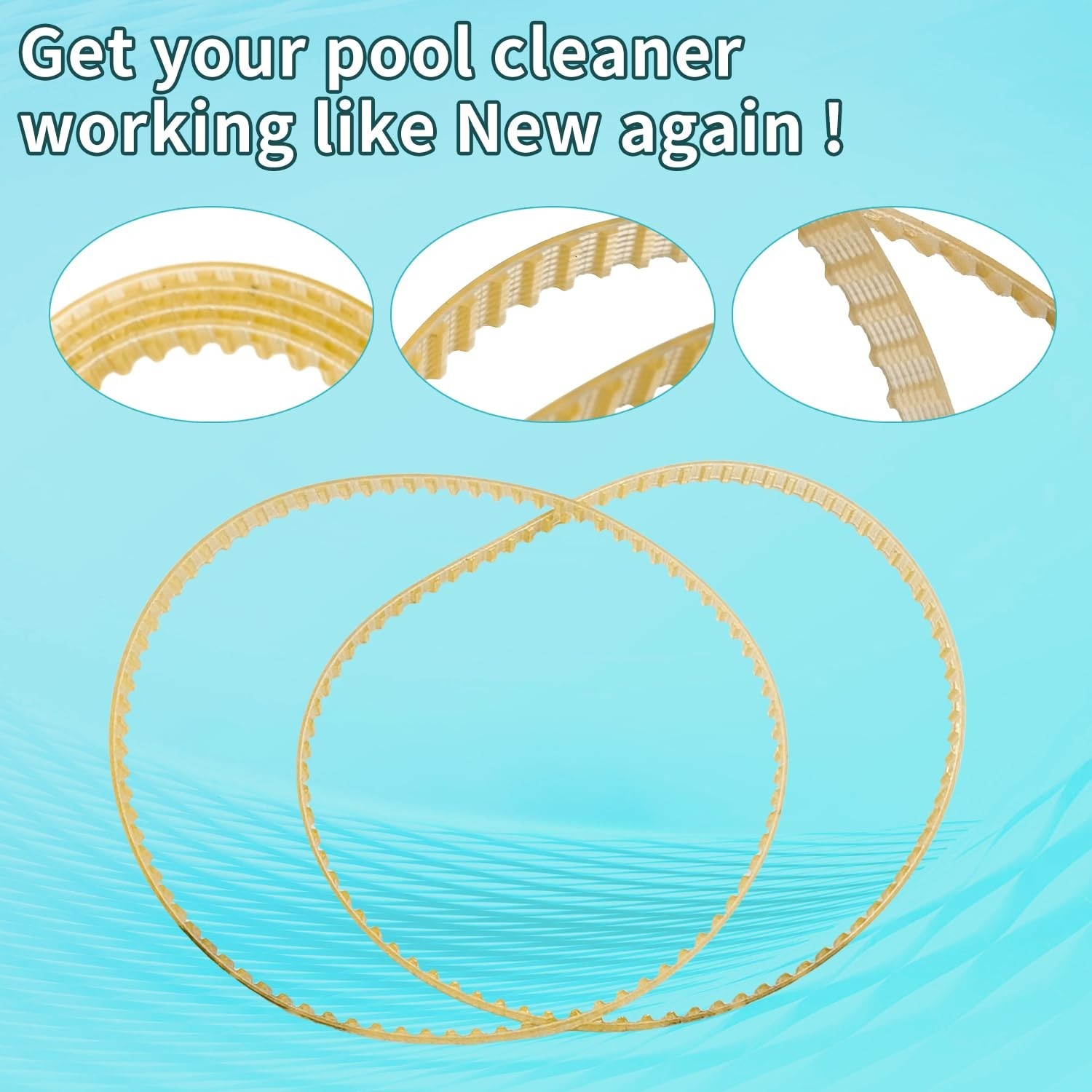 4Pcs Pool Cleaner Drive Belts Replacement for Aquabot Parts 3302 A3302PK Belt