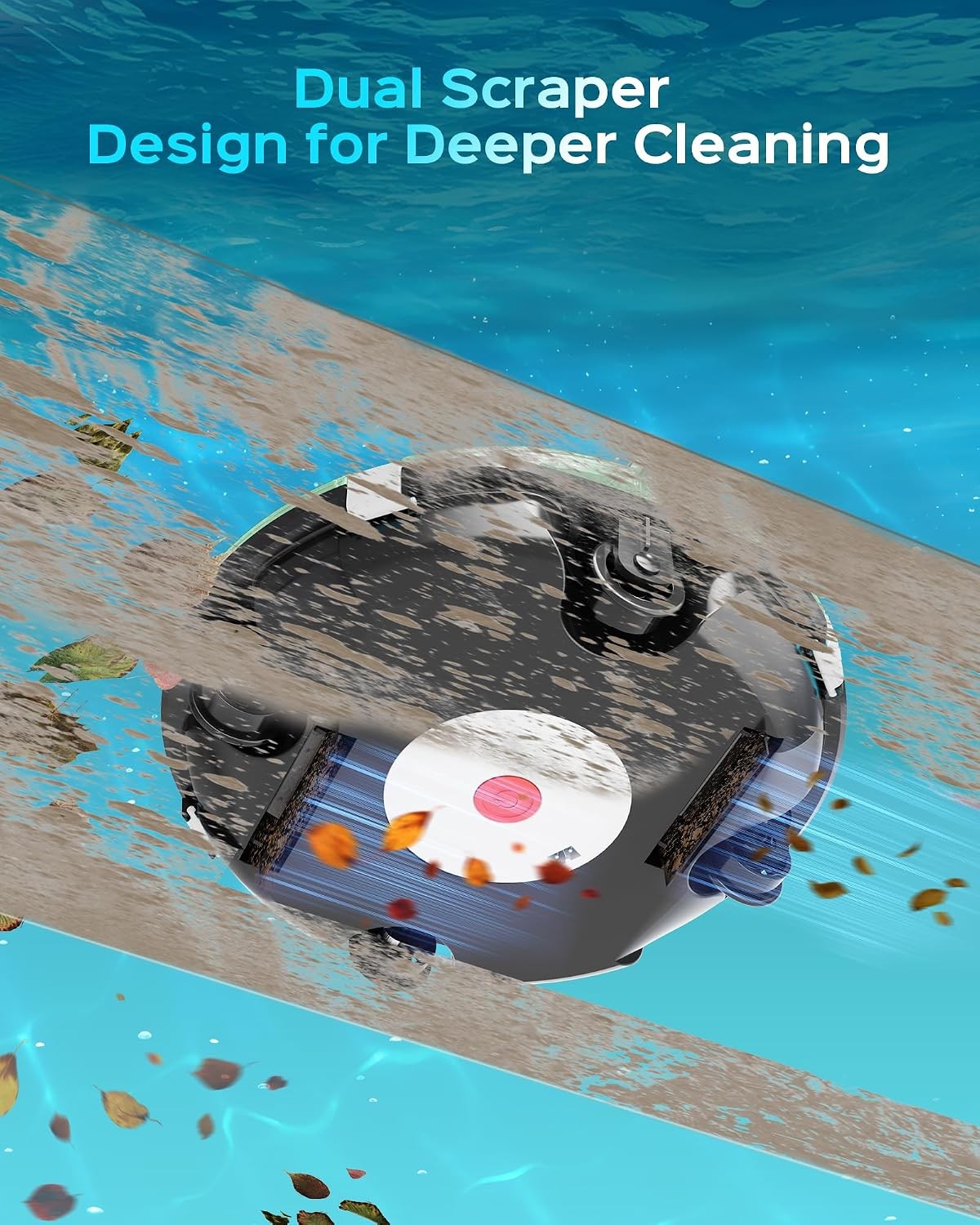 (2026 Upgrade) Cordless Pool Vacuum for above Ground Pool, Automatic Pool Cleane