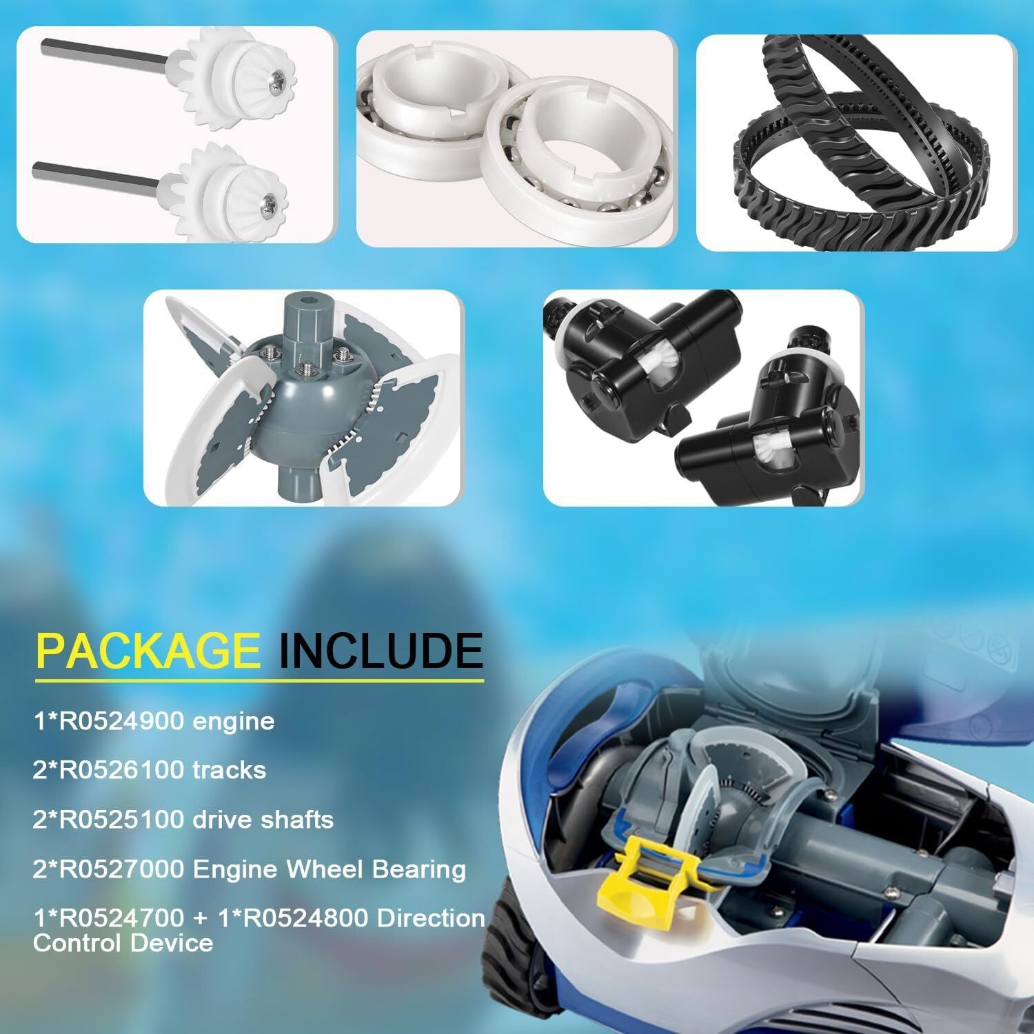 For Zodiac MX8 Elite MX6 Elite Pool Cleaner Factory Tune Up Kit R0796200