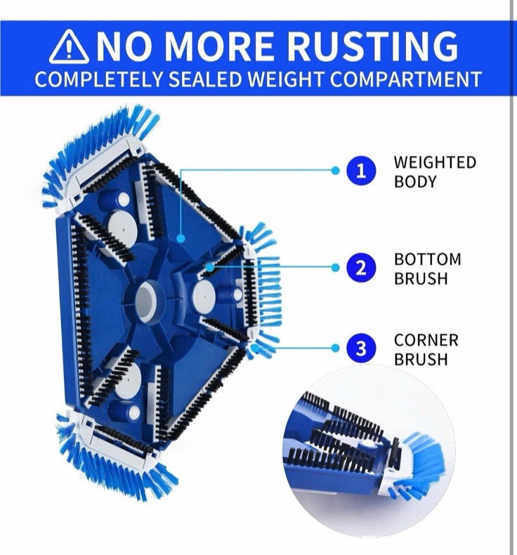 Upgraded Swimming Pool Vacuum Head Heavy Duty Swimming Pool Vacuum Head