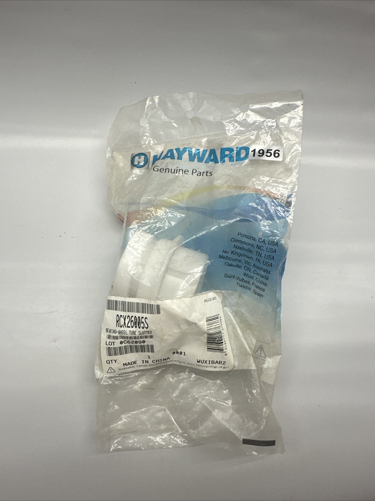 Hayward RCX26005S Tiger Shark Bearing Wheel Tube Slotted Pool Cleaner Genuine