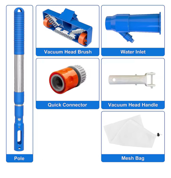 40&Prime; Portable Pool Vacuum Cleaner Jet Above Ground Pool Spa Vacuum Tool