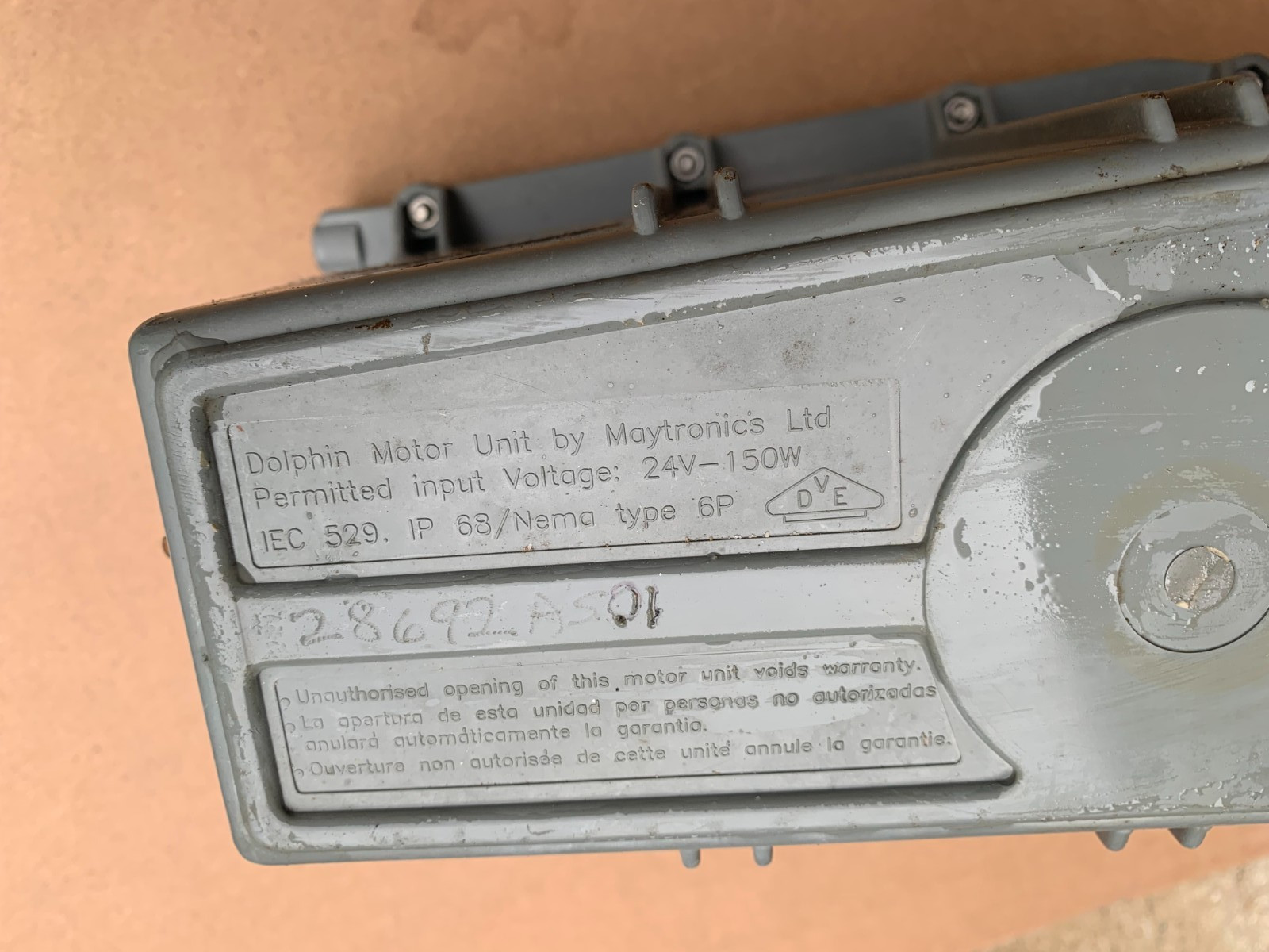 Maytronics Dolphin Diagnostic DC Robotic Pool Cleaner Motor Unit 6H