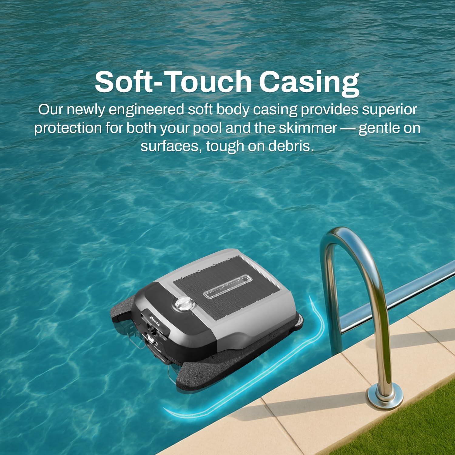 Betta Flex Solar-Powered Robotic Pool Skimmer – Cordless with Dual Cleaning Mode