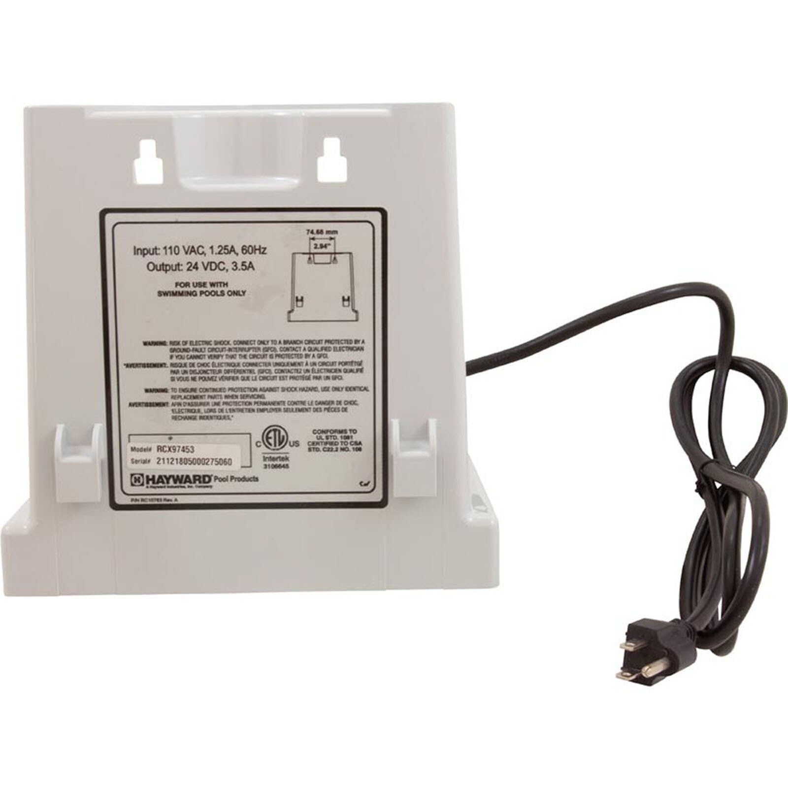 Power Supply, Hayward SharkVAC/XL/TigerShark, 115v, w/5ft Cord