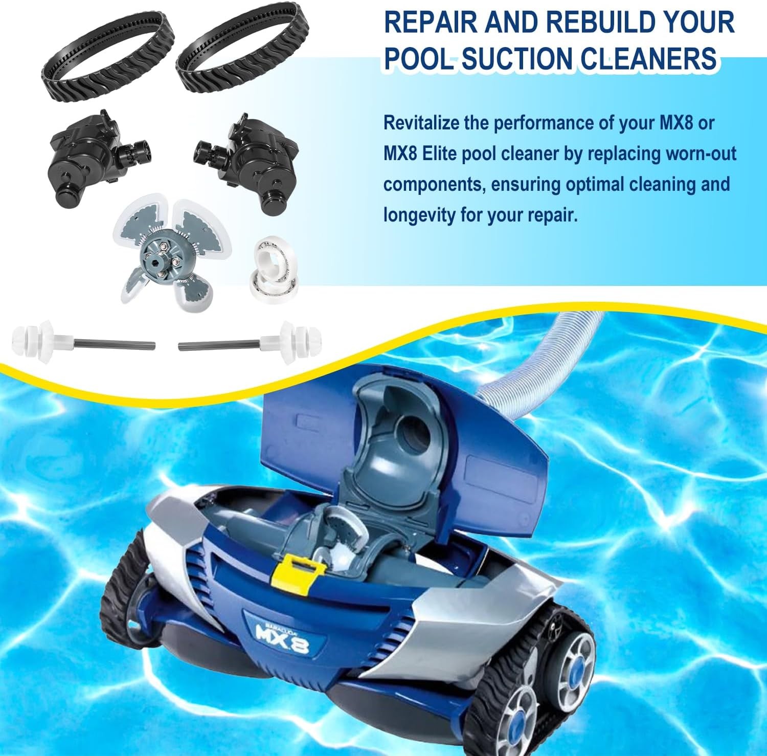 R0796200 Tune Up Rebuild Kit for Zodiac Baracuda MX8 & MX8 Elite Pool Cleaners