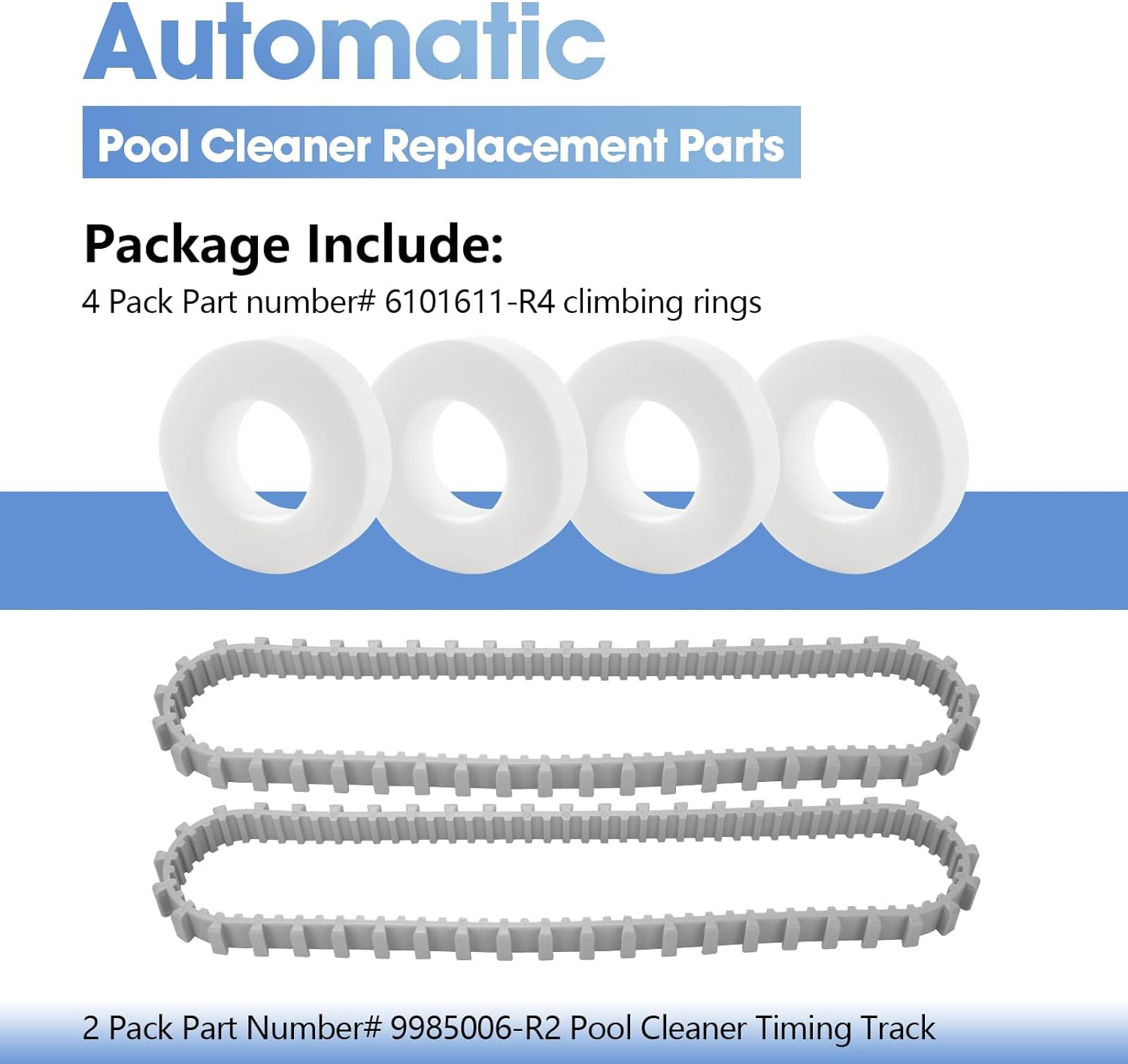 Pool Cleaner Replacement Parts – 9985006-R2 Track and Climbing Rings 6101611-R4