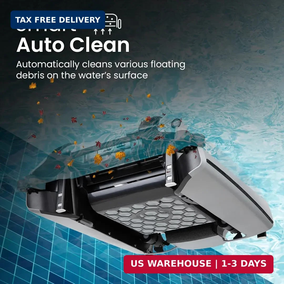 Betta SE Plus – Solar-Powered Robotic Pool Skimmer with 24/7 Continuous Cleaning