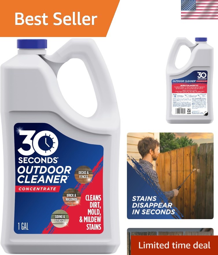 1 Gallon Outdoor Cleaner – Powerful Mold, Mildew & Stain Remover Concentrate