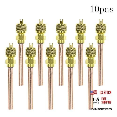 10PCS Stem HVAC AC Schrader System Vacuum 1/4&Prime; SAE1/4&Prime; OD2.75&Prime; AC
