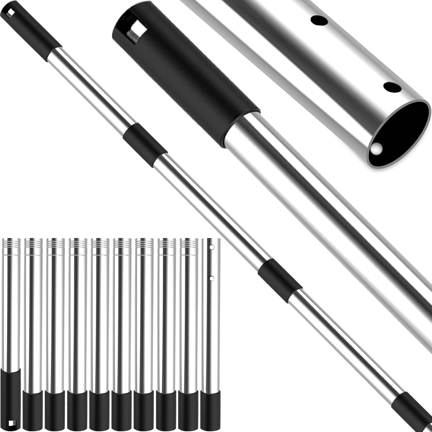 Professional Pool Pole 12FT Strong Lock Adjustable