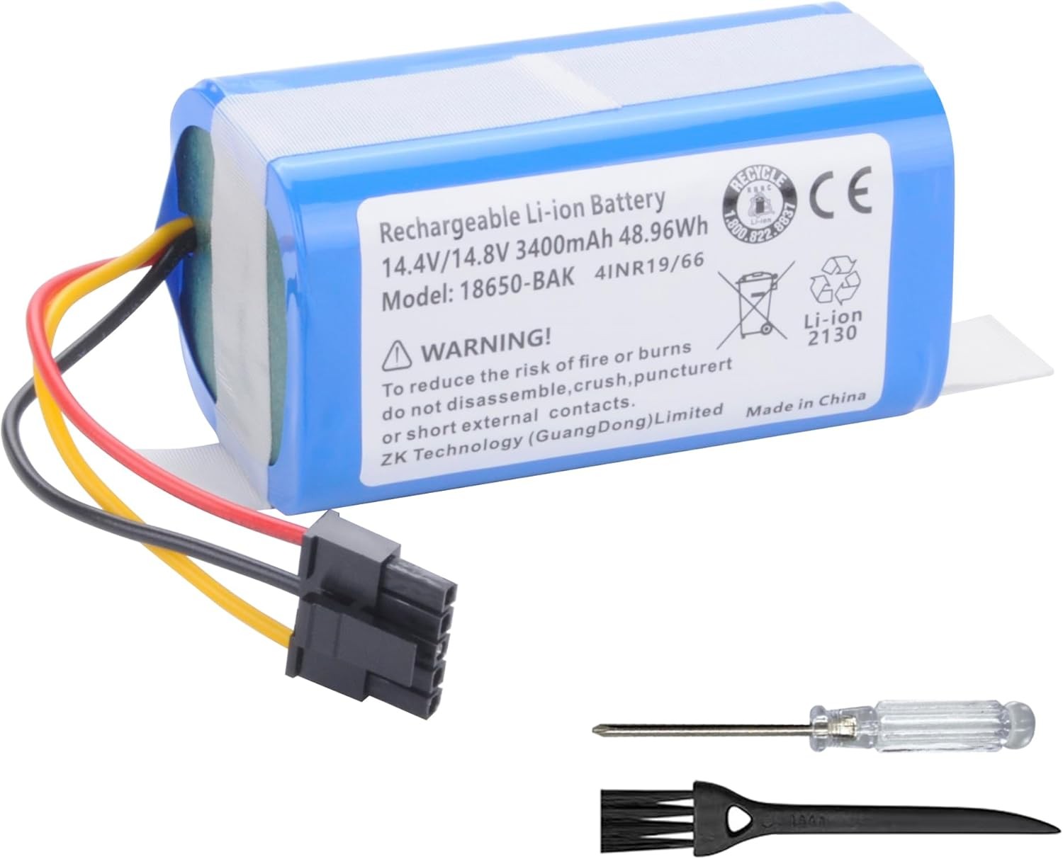 3400mAh 14.4V Robot Vacuum Cleaner Battery for Eufy L50 for Eufy L60 L60 SES