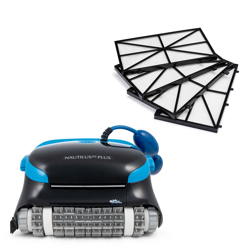 DOLPHIN Nautilus CC Plus Robotic Pool Vacuum Cleaner with Upgraded Filters