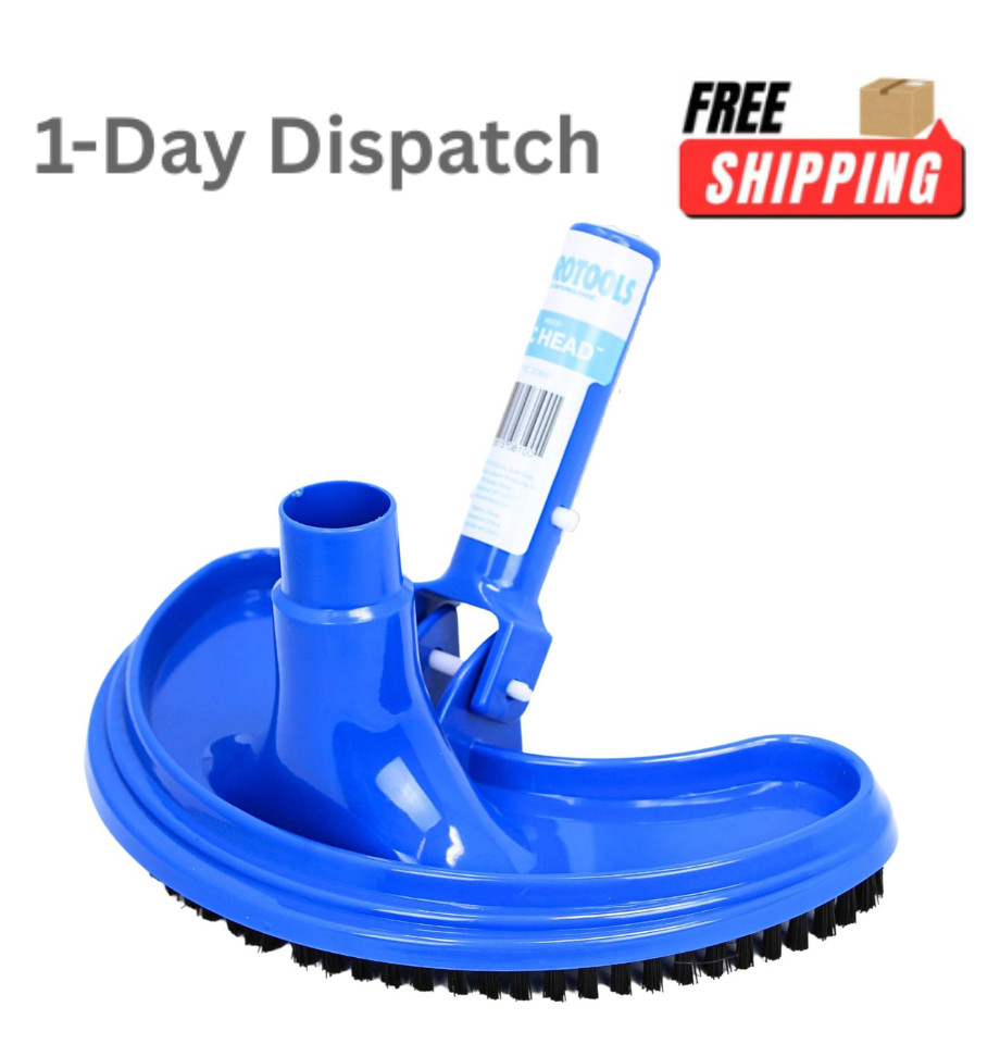 Swimline Hydrotools Manual Pool Vacuum Head Half Moon for Inground Pool