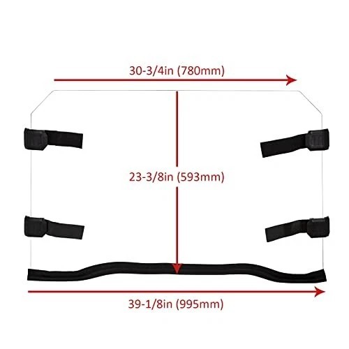 Full Windshield Compatible with Polaris 2014-2018 RZR XP 1000, XP Turbo 2015