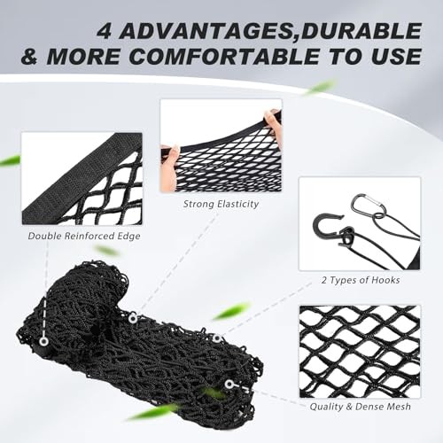 Trunk Mesh Cargo Net for 2026 2025 2024 2023 2022 2021, Floor Nissan Rogue