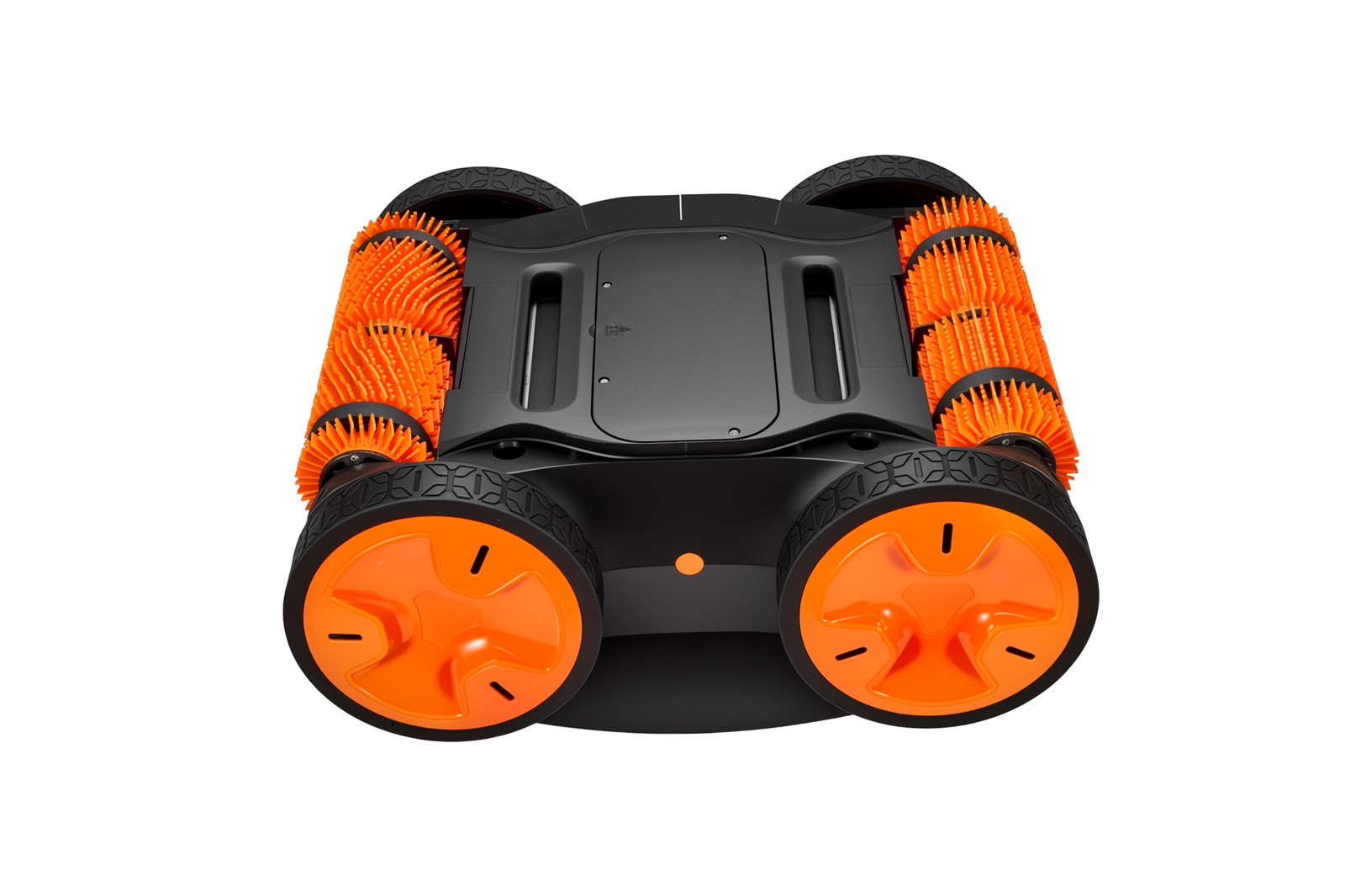 Orange Robotic Pool Cleaner for Inground Pools Underwater Remote & APP Control