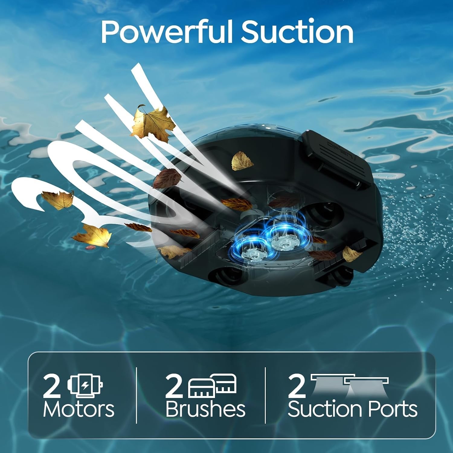 S2 Robotic Vacuum for Pools – Coverage Up to 766 Sq Ft, Lightweight Design