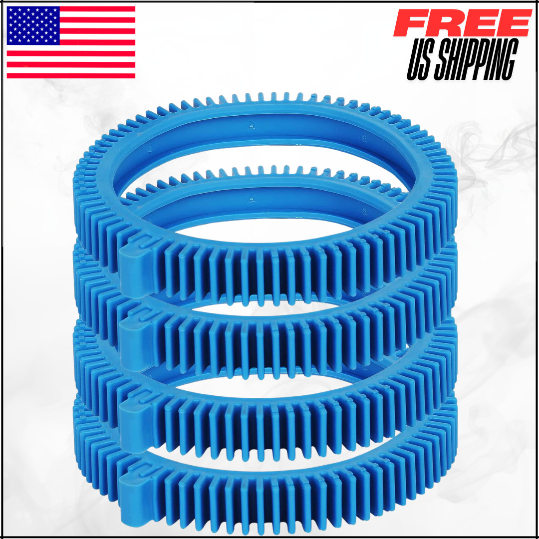 Pool Cleaner Tire Kit 2 Super Hump Front & 2 Standard Blue Back Tires 4 Pack