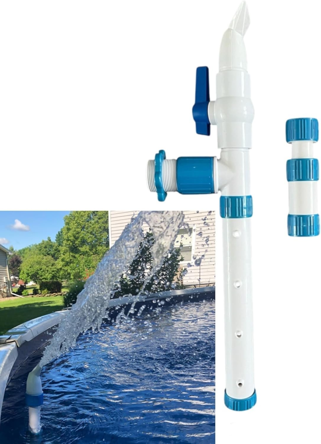 Inground & Above Ground Pool Fountain – 10x Circulation