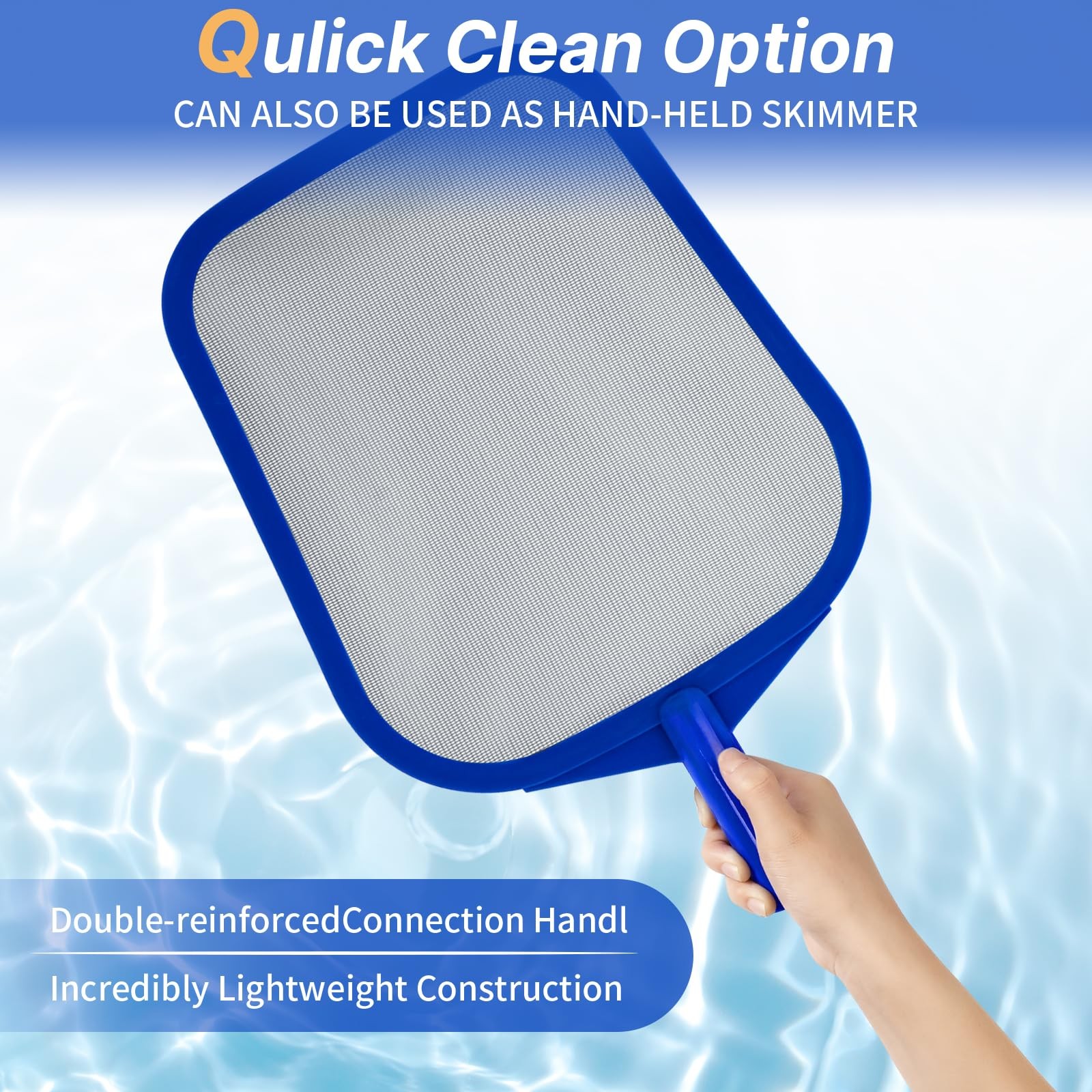 Pool Skimmer – Hot Tub Skimmer Spa Net with Pole, 26 », Ultra Fine Mesh Net S..