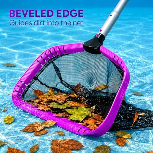 All-in-One Swimming Pool Cleaning Kit, Heavy Duty Deep Leaf Skimmer Net YPK113