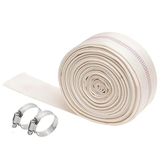 3 Inch x Length Swimming Pool Backwash Hose, PVC Lay-Flat 3 Inch ID 26.2 Feet