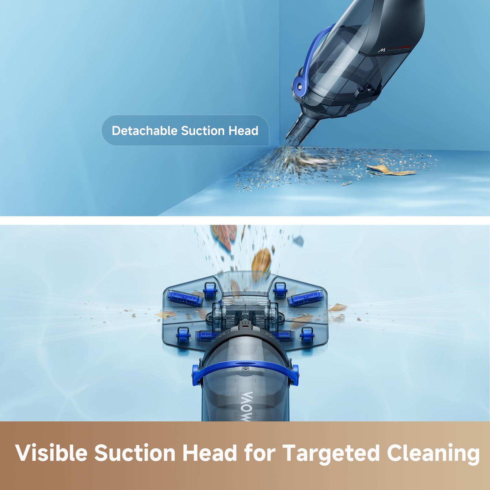 Handler V10 Cordless Pool Vacuum, 18.5 GPM Suction, Transparent Suction Head …