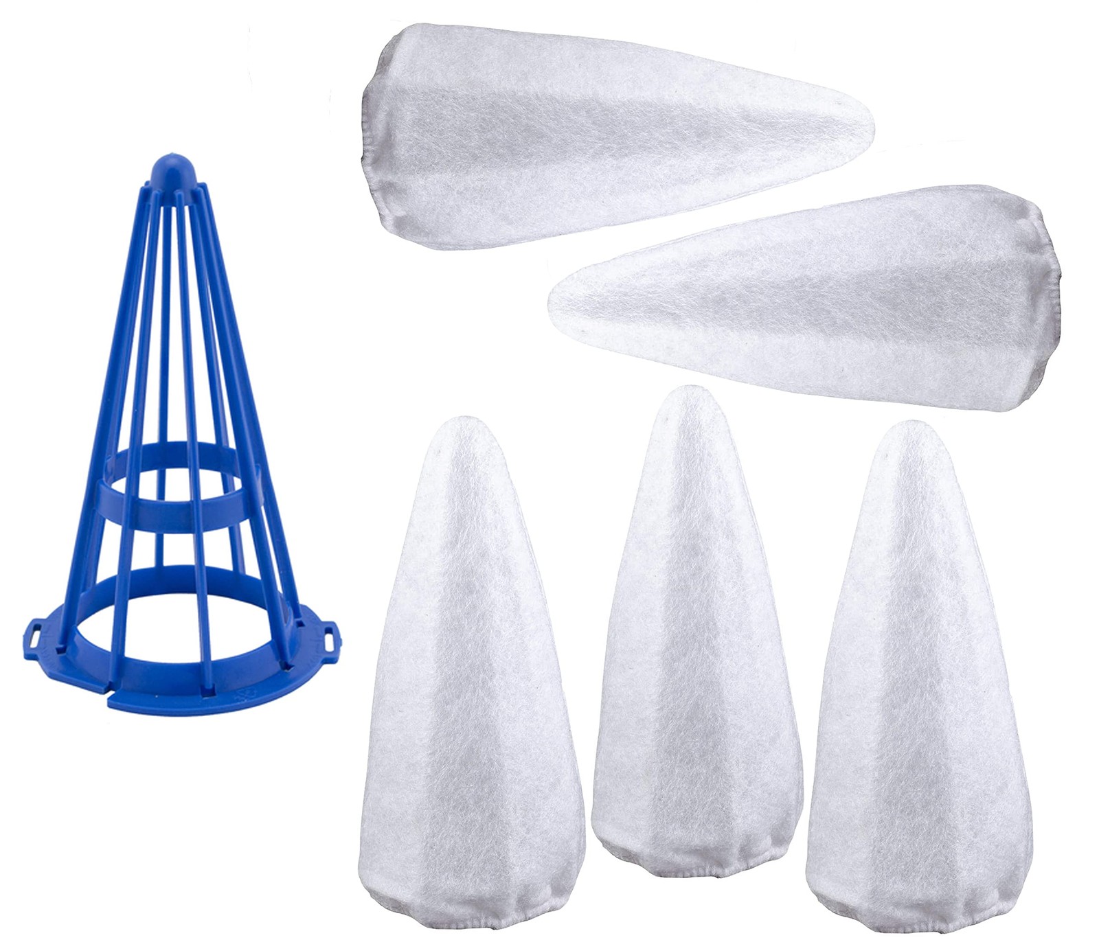 Replacement Vacuum Filter Cotton for Pool Blaster – 5 Cotton + 1 Cone