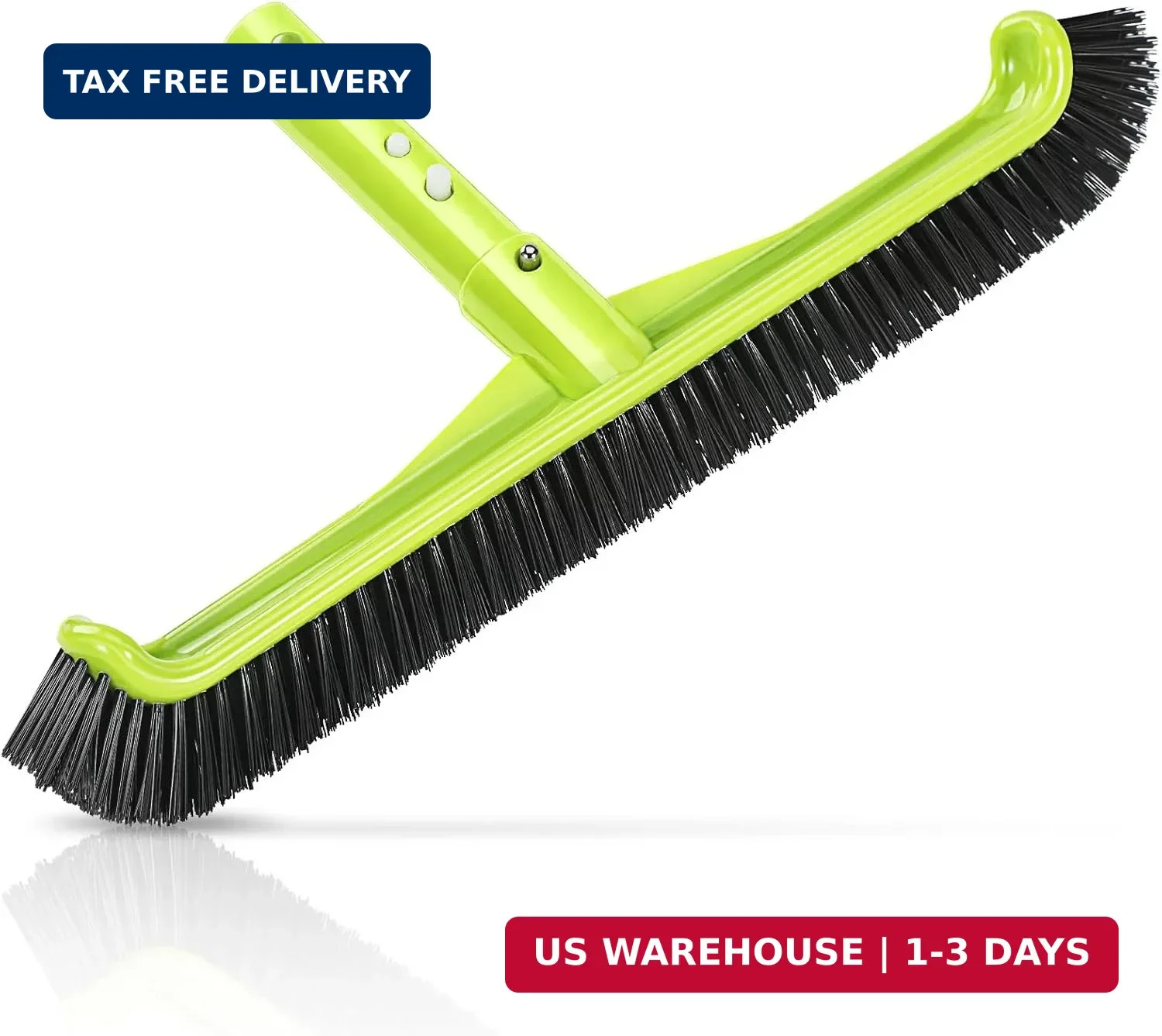 Pool Brush Head Nylon Bristles Curved Pool Scrub Brush for Walls Floors