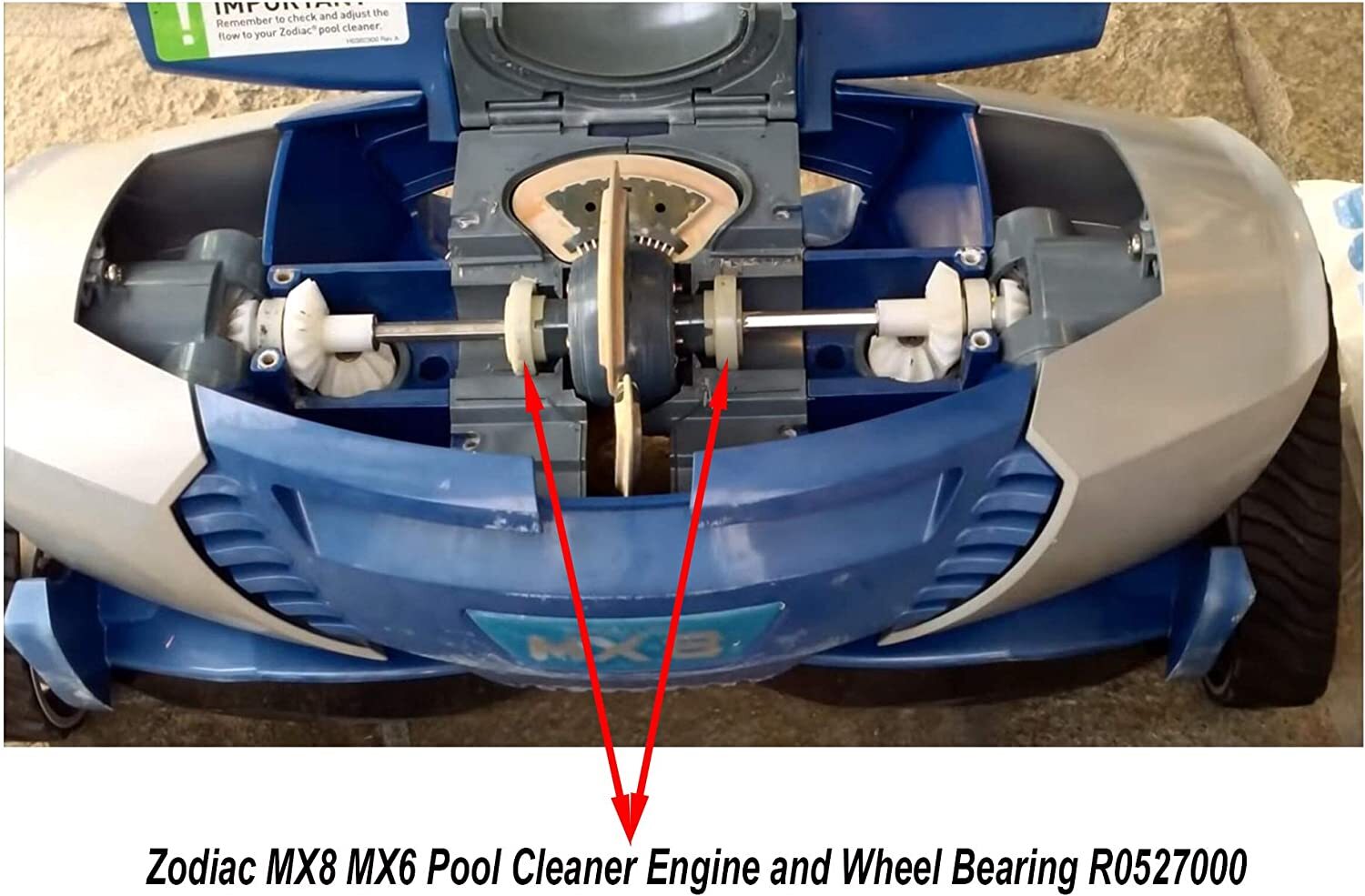 MX8/MX6 Tune Up Kit with Tire R0526100 Bearing R0527000 Scrubbing Brush R0714400