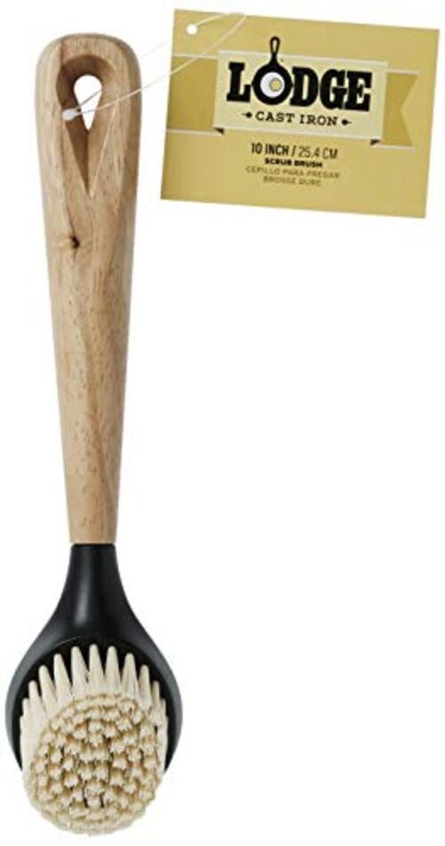 Care Scrub Brush, 10 Inch, Off White