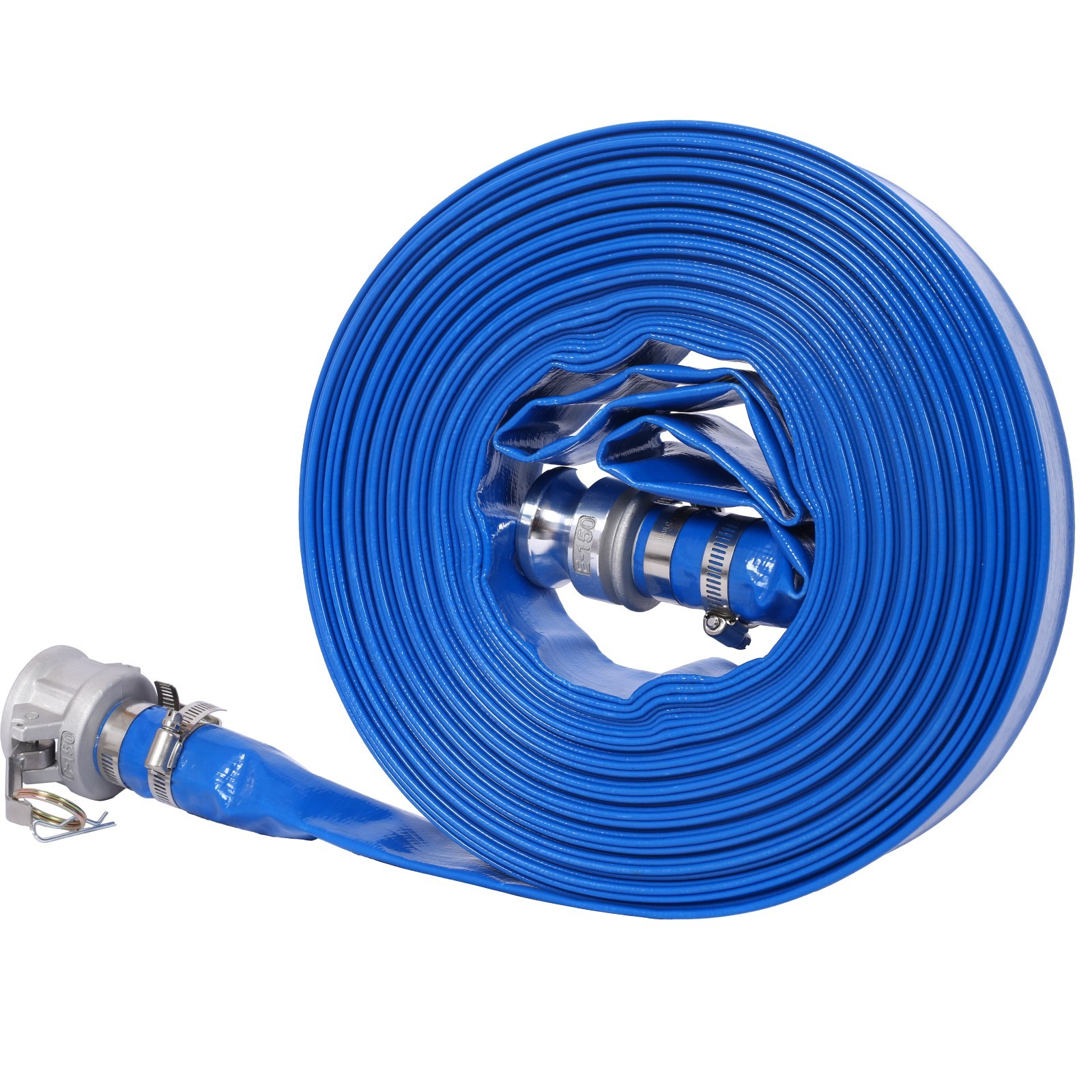 1.5&Prime; Pool Backwash Hose 100ft Heavy Duty PVC Camlock Fittings