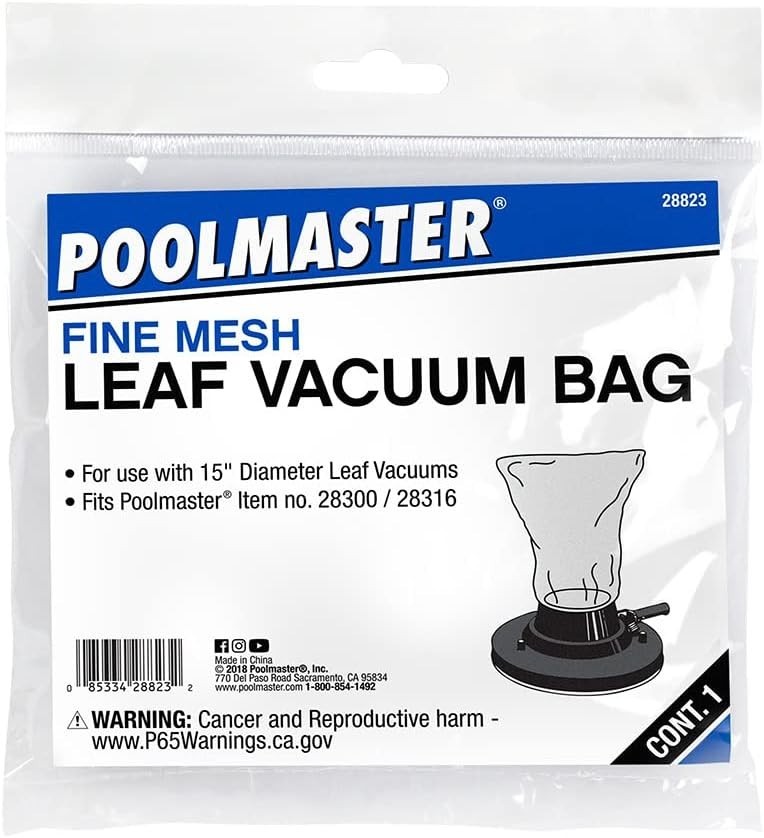 28823 Deluxe Fine-Mesh All Purpose Swimming Pool Vacuum Replacement Bag, White