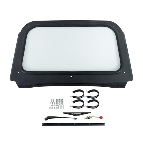 Full Glass Windshield with Wiper Replacement for Polaris RZR 570 All years 800