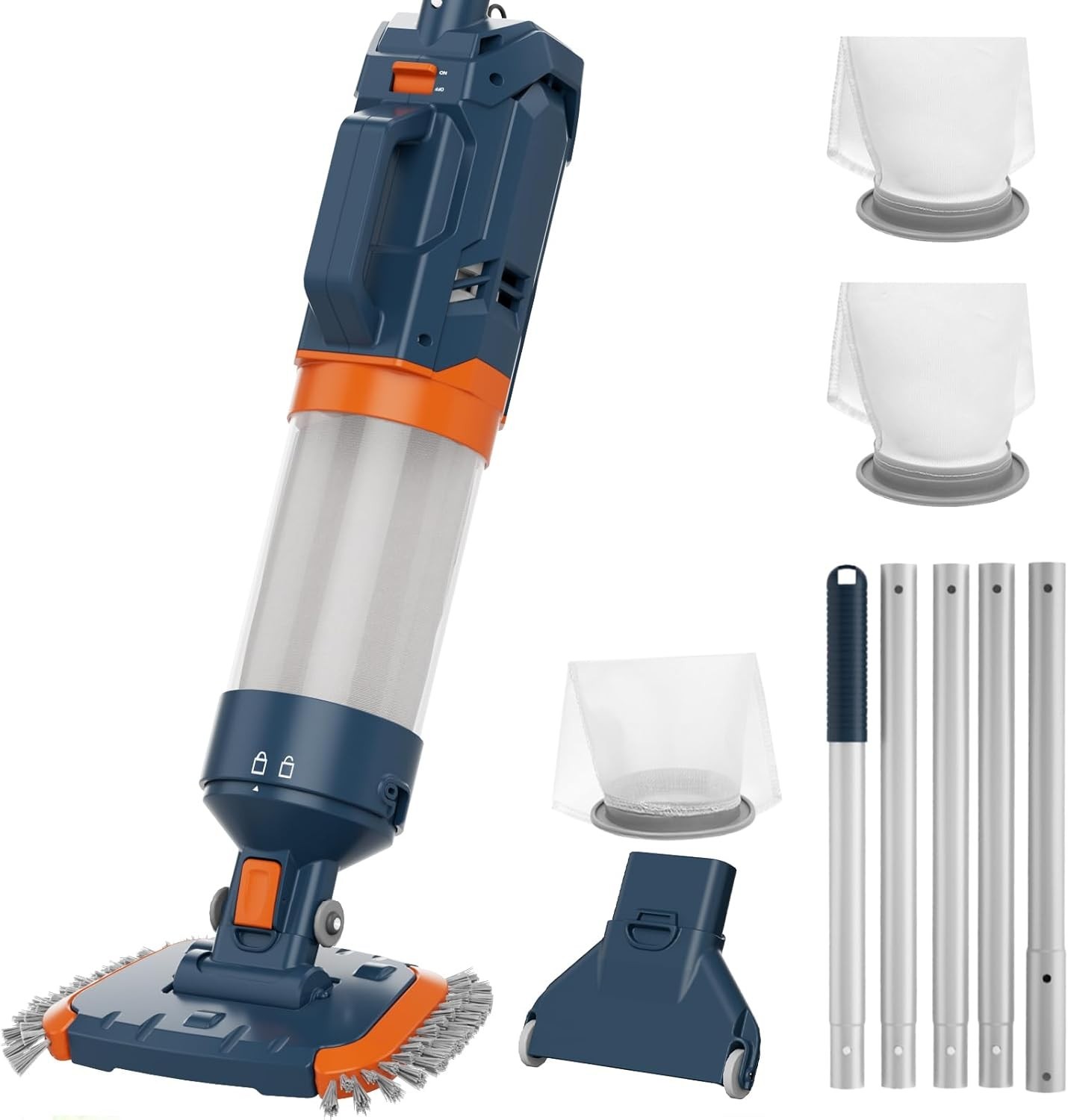 Aqua Fysh AQ70 – Cordless Pool Vacuum with 25 Micron Filter