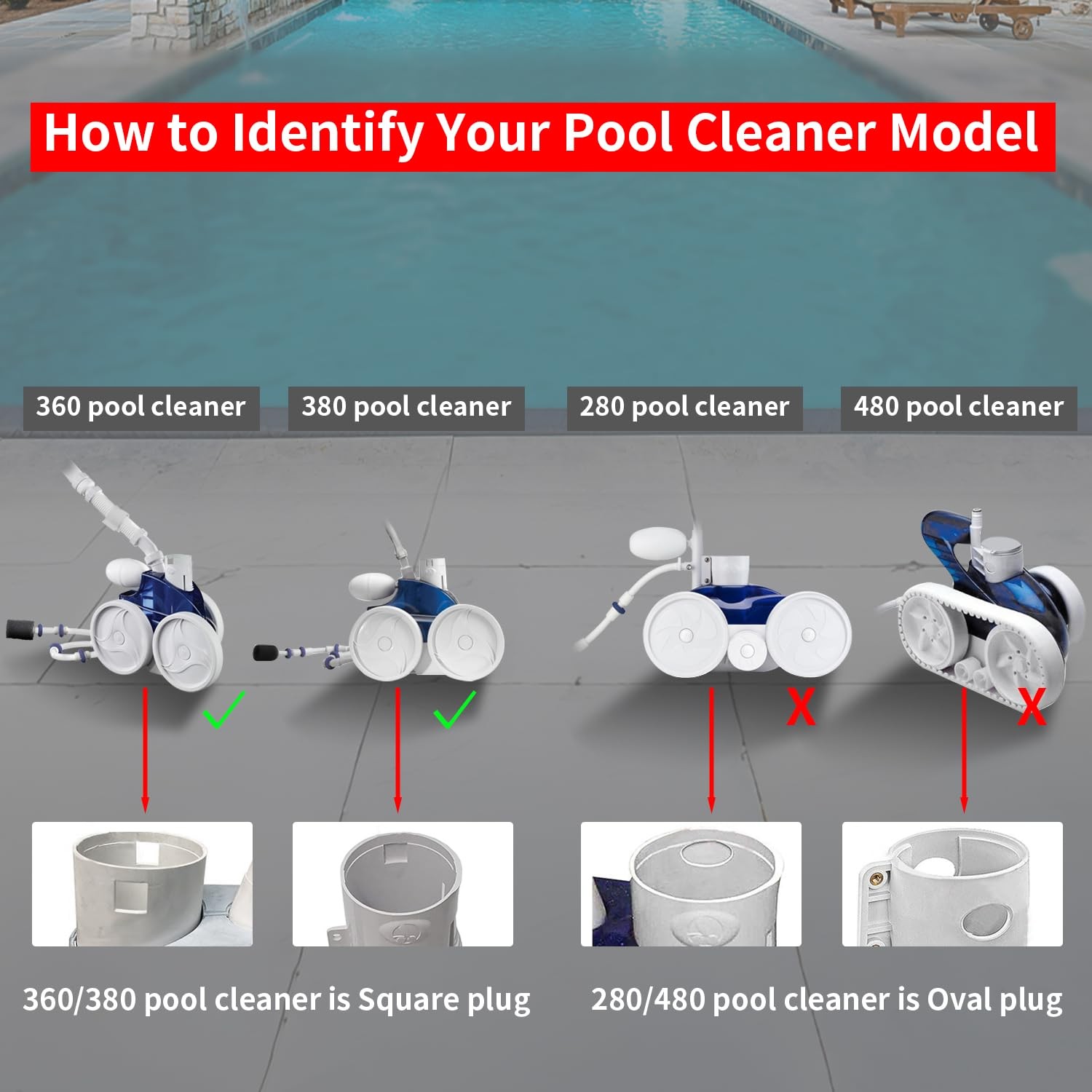 UCEDER 2 Pack Zippered Bag Replacement Fits for Polaris 360, 380 Pool Cleaner…