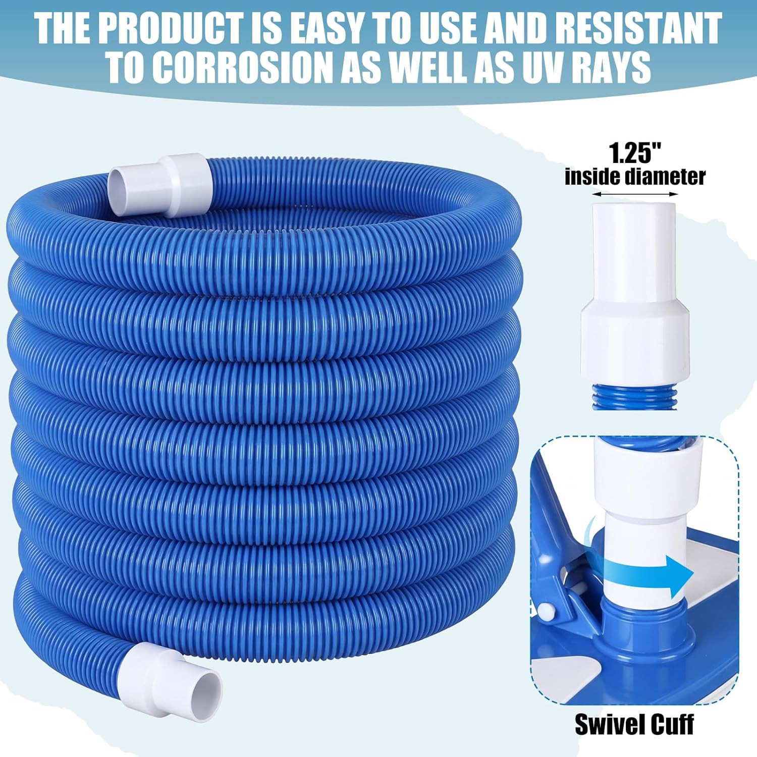 4 Pcs Pool Cleaning Kit 4-In-1 Maintenance Tools for Above Ground Pools