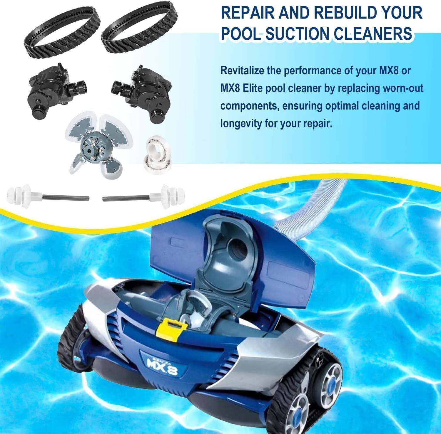 Tune Up Rebuild Kit R0796200 for Zodiac Baracuda MX8/MX8 Elite Pool Cleaners