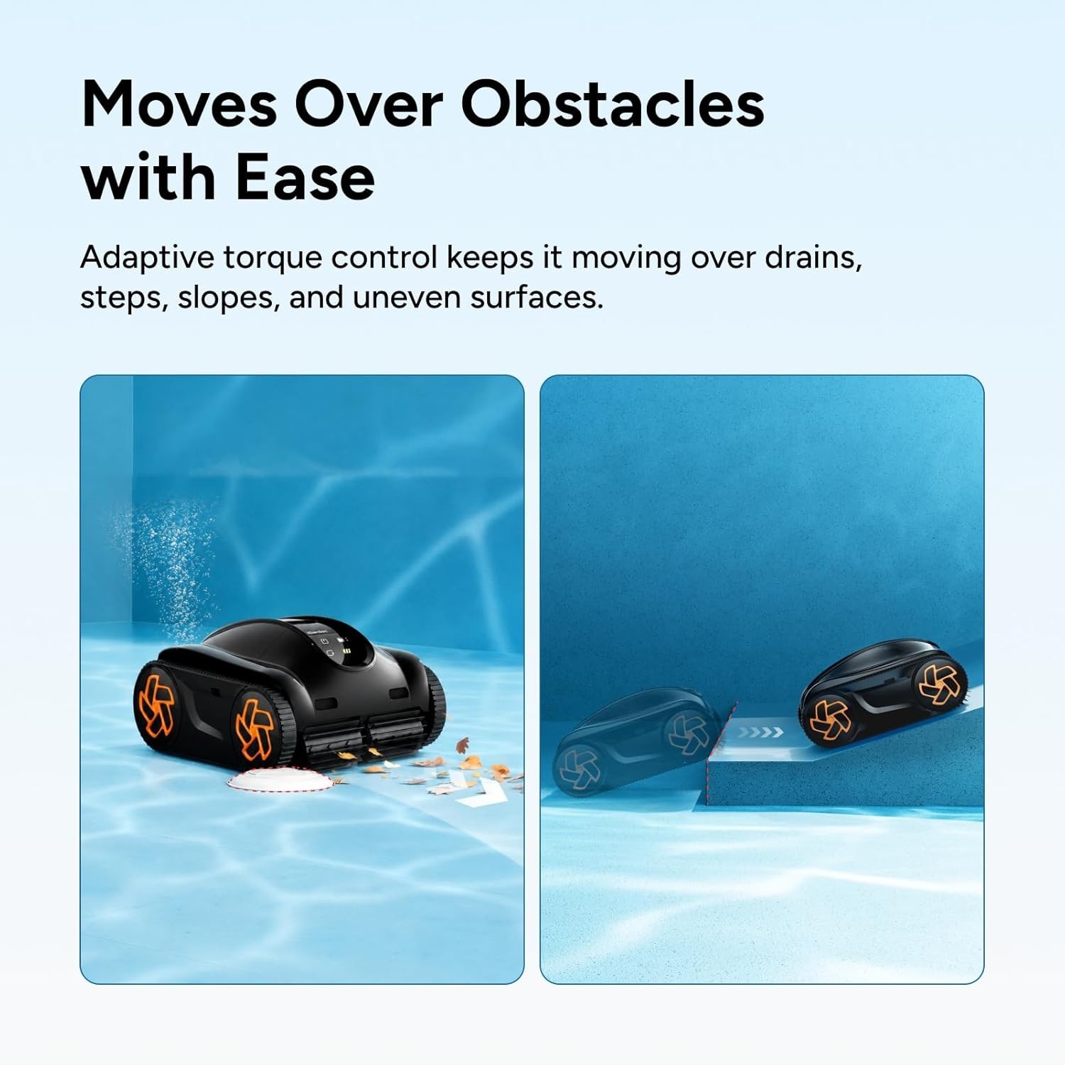 iGARDEN 4H Runtime Cordless Robotic Pool Cleaner Wall Climbing Waterline
