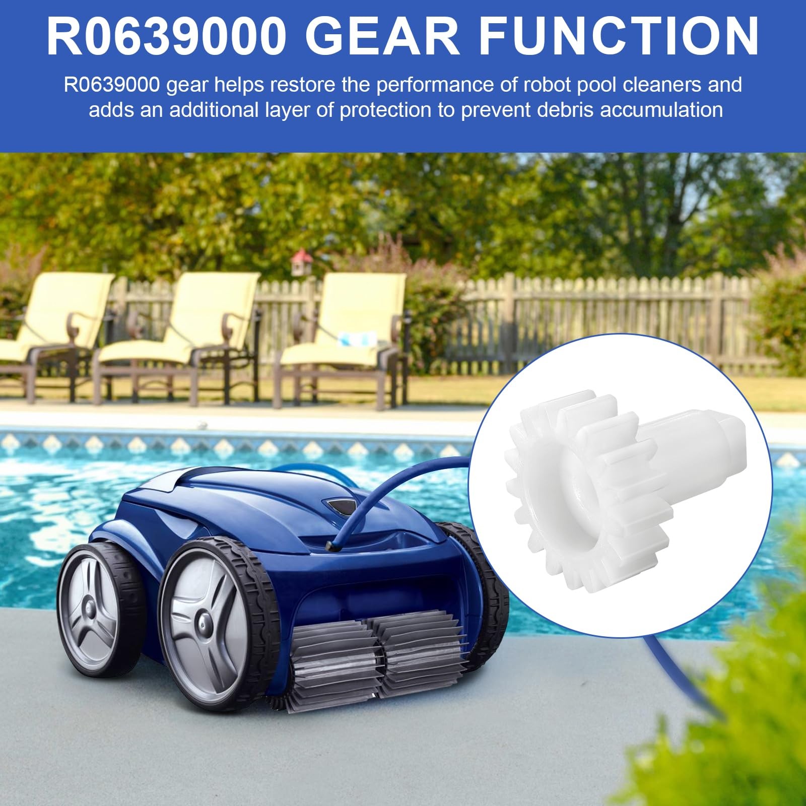 R0639000 Gear with Zodiac Polaris VRX iQ 9450 9550 9300 9350 9400 9650iQ Pool…