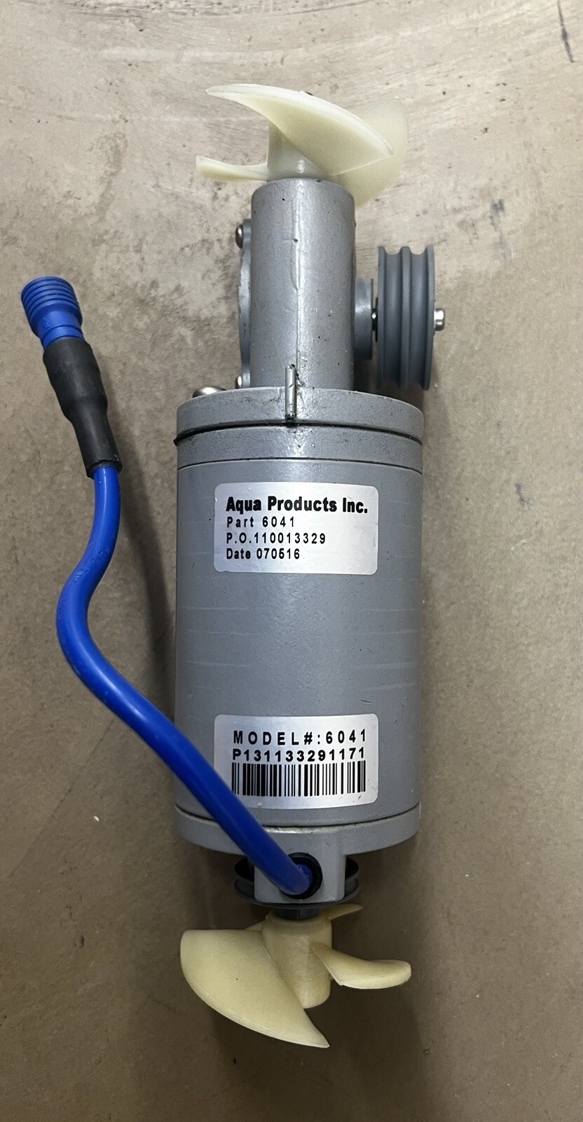 USED AQUABOT ICON XI , BREZZE SE PUMP MOTOR 6041 DOUBLE SHAFT S1A6038