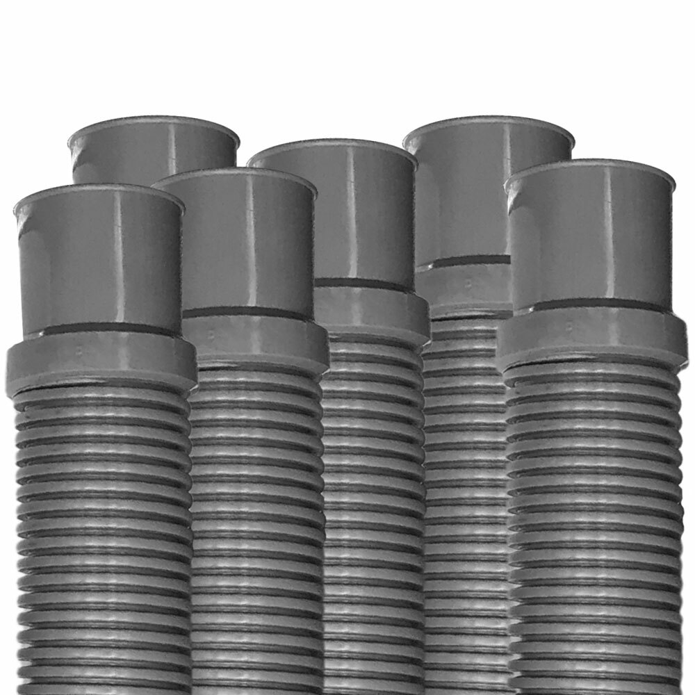 Puri Tech Heavy Duty Above Ground Filter Hose, 1.25 in x 3 ft – 6 pack