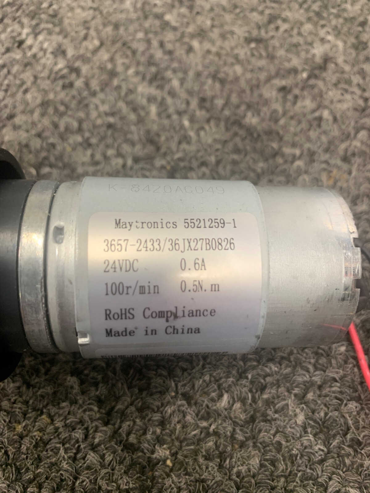 Maytronics / Dolphin P/N 5521259-1 Active 20,30i Drive Motor Dolphin Cleaner